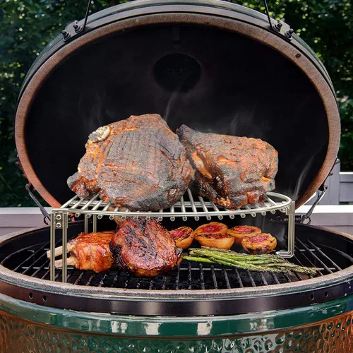 Miniatura 5 de Onlyfire Rejilla de Cocción Expandible de Acero Inoxidable para Parrilla Compatible con Parrillas de Carbón como Weber, Char-Broil y Parrillas