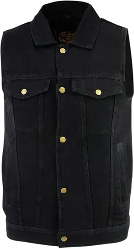Miniatura 5 de Chaleco vaquero para hombre, estilo motorista, modelo Edge