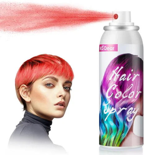 Miniatura 11 de Spray de color blanco para cabello blanco de un solo uso para el día del cabello loco, fiesta de Navidad, temporal, lavable, tinte para el cabello