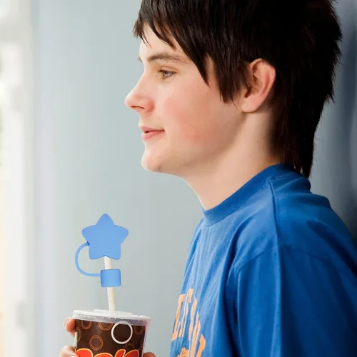 Miniatura 6 de Tapa de popote de 0.4 pulgadas para copa Stanley, 6 piezas de popote de silicona compatible con vaso de 30 y 40 onzas, punta de popote reutilizable