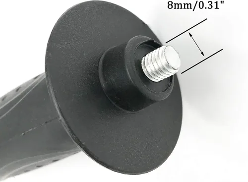 Miniatura 2 de XMHF 0.315 in diámetro rosca plástico amoladora angular lijadora mango herramienta negro 2 unids