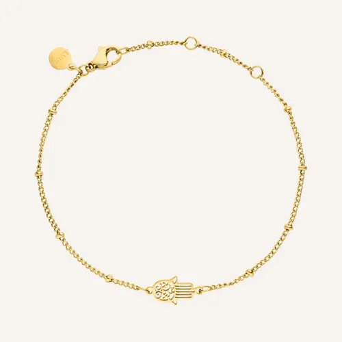 Miniatura 3 de LUUK LIFESTYLE Stainless Steel Bracelet with Pendant and Happiness Card, Filigree and Minimalist Women's Jewelry, Unique Gift idea, Lucky Charm