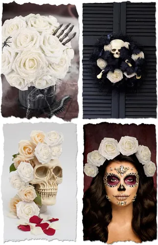 Miniatura 334 de N&T NIETING Flores artificiales, rosas artificiales de color rosa intenso, 50 piezas de flores falsas con tallo para ramos de boda DIY, centros