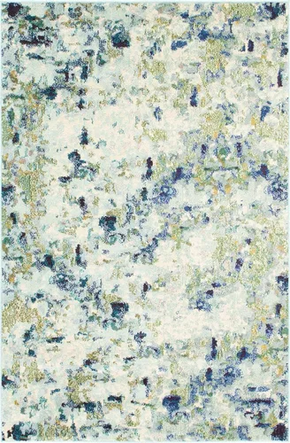 Miniatura 17 de Unique Loom Chromatic Collection Alfombra de Área - Champagne (2' 2" x 6' Runner, Azul Claro/Azul)