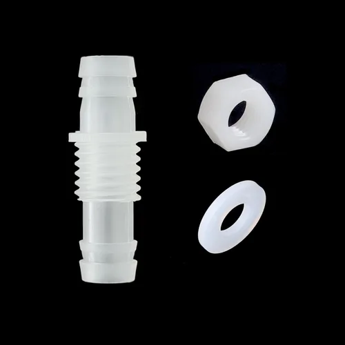 Miniatura 6 de Feelers Púa de manguera de 1/2 pulgada a granel, accesorio de púas hexagonales, adaptador de plástico, empalmador de unión con junta