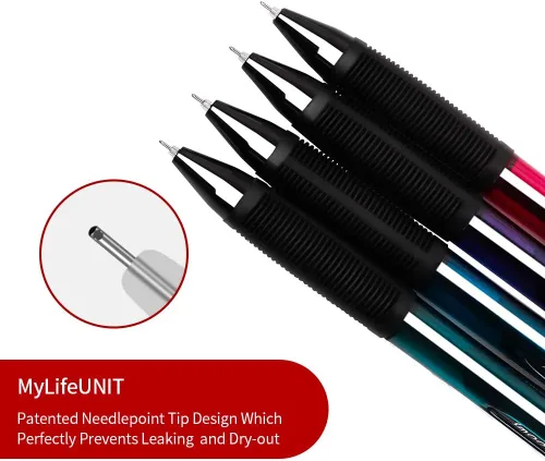 Miniatura 2 de MyLifeUNIT Bolígrafos de gel, bolígrafo de gel negro de punta fina para escritura súper suave, bolígrafos retráctiles de 0.020 in con tinta
