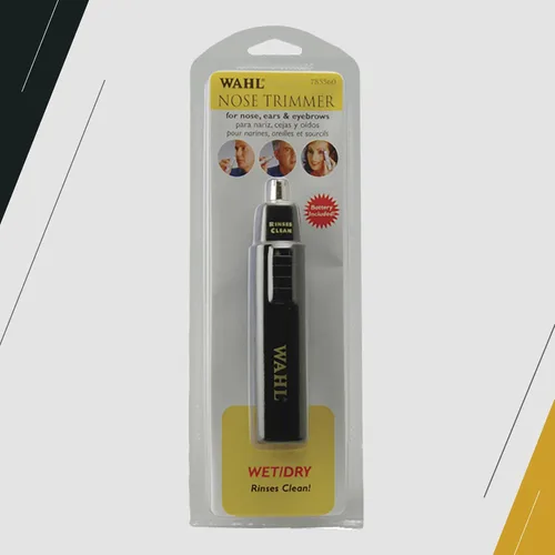 Miniatura 5 de Wahl Professional - Recortadora de nariz, hoja de acero inoxidable, funciona en húmedo o seco, funciona con pilas para peluqueros y estilistas
