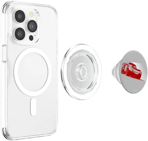Miniatura 4 de Disney Pixar Cars Lightning McQueen Retrato simple PopSockets MagSafe PopGrip para iPhone