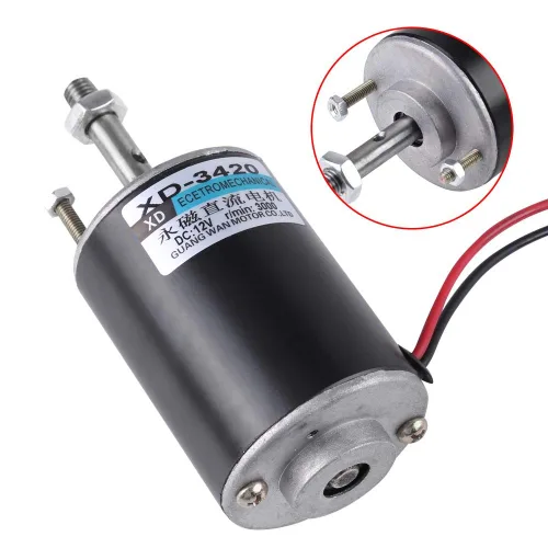 Miniatura 5 de Motor de CC de alta velocidad de 30 W de alta velocidad CW/CCW Motor de CC de imán permanente Motor de CC cepillado Mini motor eléctrico