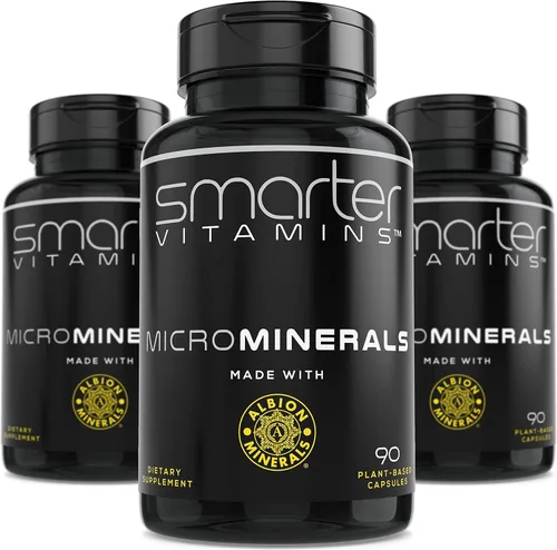 Miniatura 10 de 15 mg de glicinato de zinc de Albion® 6 minerales esenciales de bisglicinato, manganeso, boro, cromo, selenio, suplemento de molibdeno, 90 cápsulas