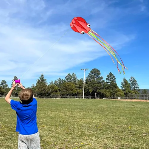 Miniatura 4 de Simxkai Cometas para niños y adultos, cometas de playa, fáciles de volar para niños de 3 a 5 años con cuerda de cometa de 300 pies en cada mango