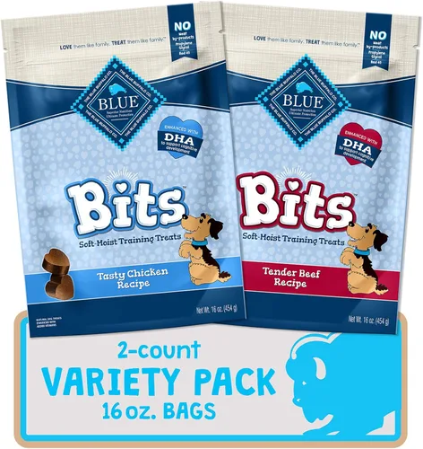 Miniatura 27 de Blue Buffalo Bits Golosinas Suaves para Perros para Entrenamiento, Hechas con Ingredientes Naturales y Mejoradas con DHA, Receta de Carne de Res