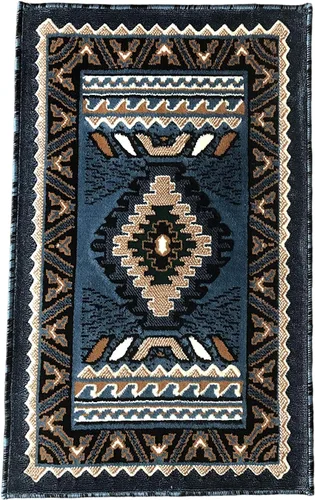 Miniatura 39 de YHSF Alfombra del suroeste para sala de estar, dormitorio, cocina y más, fácil de limpiar, suave y duradera, alfombra tribal nativa americana, a