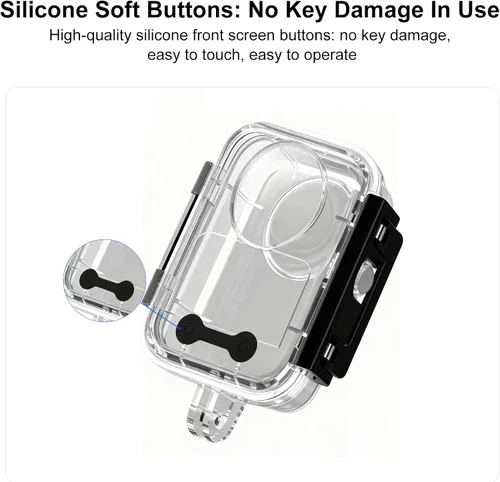 Miniatura 6 de Coyktonty Estuche de buceo impermeable para DJI Osmo 360, soporta 50M/164FT Subacuático Buceo Buceo Buceo Profundo