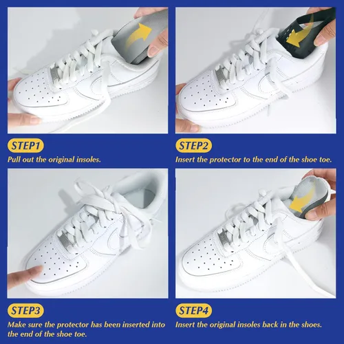 Miniatura 3 de KHG Protector de arrugas para zapatos deportivos, antiarrugas, sin arrugas, protector de inserción de zapatos, tamaño para hombres, mujeres, jóvenes