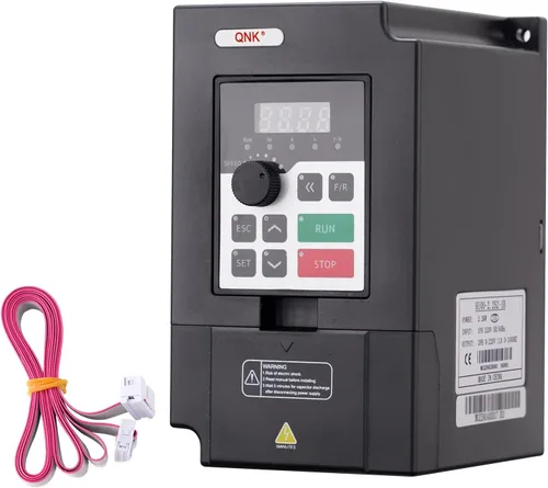 Miniatura 14 de QNK 1.5KW 2HP AC 220V 7A VFD Convertidor Mono a 3 Fases Inversor Variador de Frecuencia Variable CNC Controlador de Velocidad del Motor de Husillo