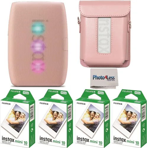 Miniatura 8 de Fujifilm Instax Mini Link 3 - Paquete de película para impresora Instax Mini (40 hojas), funda protectora Link 3 (blanco arcilla)