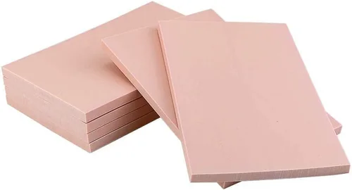 Miniatura 5 de Paquete de 6 bloques de goma tallados de goma rosa pálido de 4 x 6 pulgadas para sellos de goma suave para manualidades y proyectos de manualidades