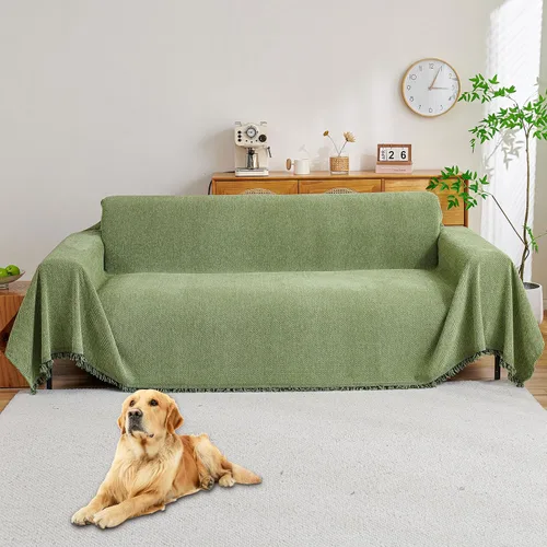 Miniatura 22 de HAOMAIJIA Funda de sofá antideslizante para sofá de 2 cojines, fundas de sofá seccionales lavables para perros y mascotas, protector de muebles