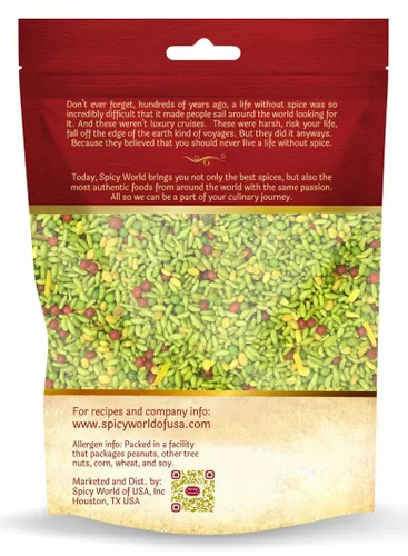 Miniatura 2 de Green Mukhwas - Dulces ambientadores de boca indios de 14 onzas Bolsa resellable por Spicy World