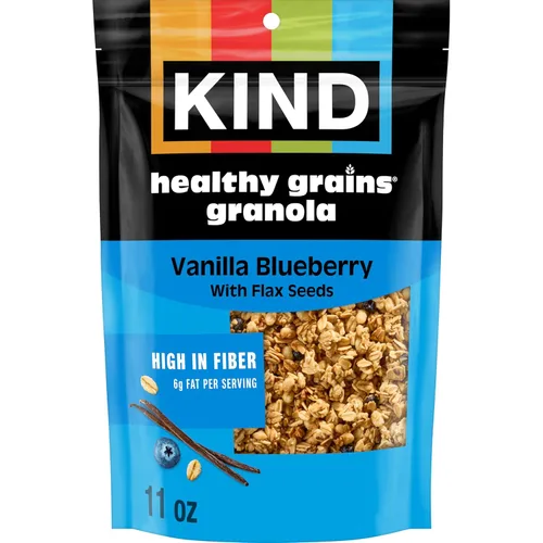 Miniatura 13 de KIND HEALTHY GRAINS Granola Tamaño familiar, aperitivo saludable, mantequilla de maní de plátano con trozos de chocolate amargo, racimos de granola