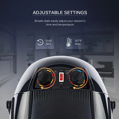 Miniatura 5 de Secador de pelo profesional Y-NOT con altura ajustable, casco con soporte de pie con ruedas para salón de belleza y spa en casa