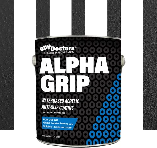 Miniatura 12 de Alpha Grip Pintura Antideslizante para Concreto y Asfalto – Revestimiento Antideslizante Ideal para Marcar Estacionamientos, Patios de Juegos y Negro
