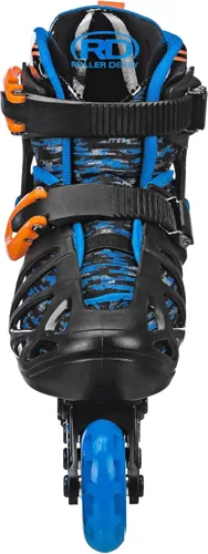 Miniatura 5 de Roller Derby Tracer Patines en línea ajustables para niños, niñas, principiantes Negro/Azul/Anaranjado