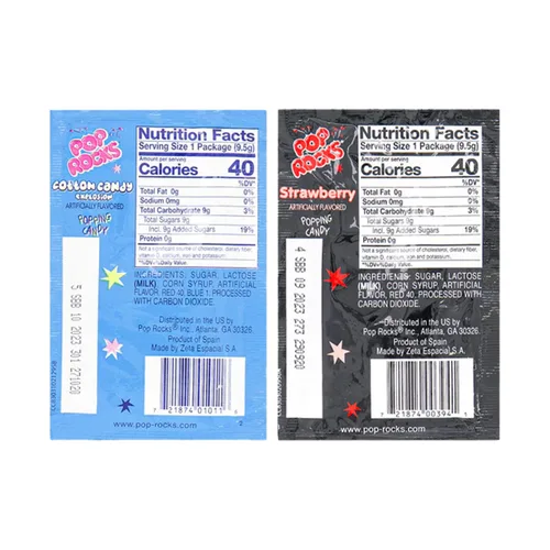 Miniatura 2 de Pop Rocks - Mezcla variada (paquete de 32) – Golosinas de roca crujientes en varios sabores – Confección de estilo retro envuelta individualmente