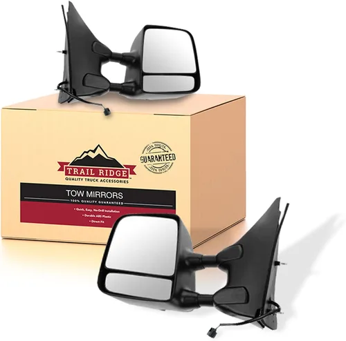 Miniatura 31 de Trail Ridge Juego de espejos de remolque de 2 piezas para el lado del conductor y del pasajero compatible con Ford F-150 FO1320479 FO1321479