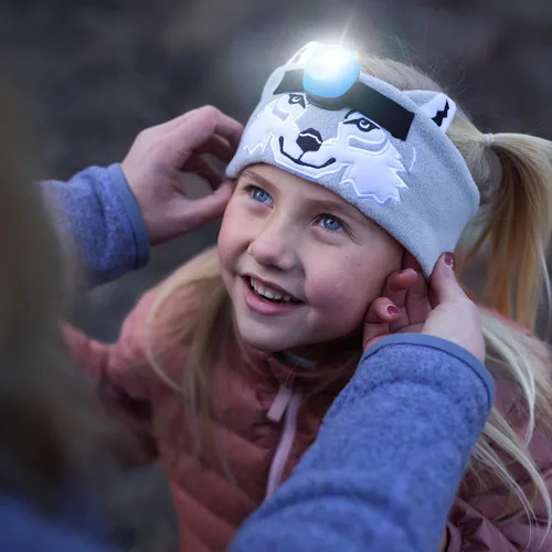 Miniatura 4 de Big Discoveries WildLight - Diadema de forro polar con lámpara LED brillante para niños Faro de juguete divertido para niños, niñas o adultos