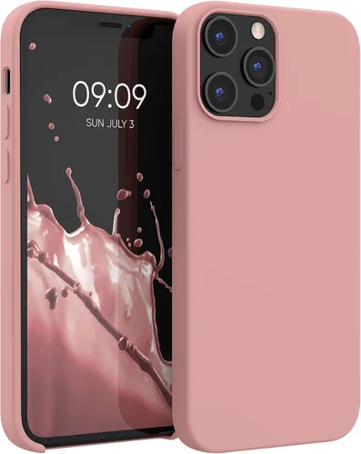 Miniatura 11 de kwmobile Funda compatible con Apple iPhone 12 Pro Max, funda de silicona TPU con acabado suave, color morado orquídea