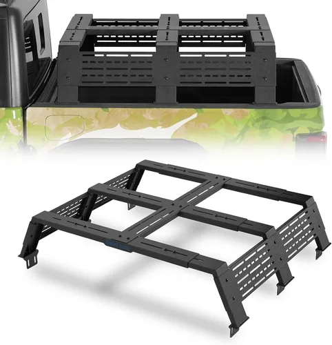 u-Box Estante de cama de camión de 12.3 pulgadas de alto para Toyota Tacoma cama de 5 pies, Jeep Gladiator JT, Ford Ranger, Chevy Chevrolet