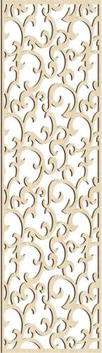 Miniatura 5 de Wheatland Paneles de pared decorativos de madera con calado, 9 3/8 pulgadas de ancho x 24 3/8 pulgadas de alto x 1/4 de alto, nogal