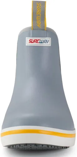 Miniatura 6 de SUREWAY Botas de cubierta profesionales antideslizantes para pesca y tobillo para hombre, botas de lluvia impermeables