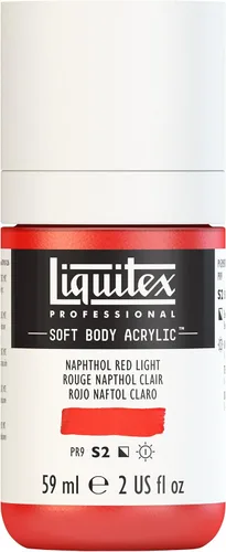 Miniatura 91 de Liquitex Professional Soft Body - Pintura acrílica, botella de 2 onzas (59 ml), blanco titanio Titanio Blanco