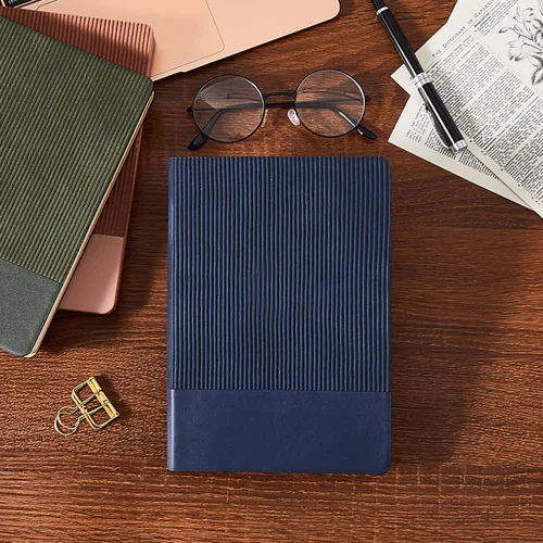 Miniatura 9 de Cuaderno rayado para el trabajo, cuaderno de notas con rayas universitarias, 5.79"x8.27" pulgadas, tamaño A5, cuero PU, para uso diario, 216 páginas