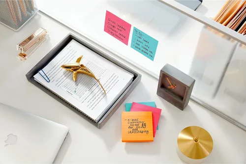 Miniatura 13 de Post-it Notas súper adhesivas, 4 blocs de notas adhesivas, varios tamaños, suministros de regreso a la escuela, productos de oficina, 2 veces más