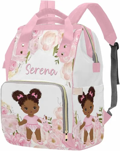 Miniatura 22 de M YESCUSTOM Bolsa de pañales personalizada con nombre para mamá, mujer, esposa, mochila personalizada, 0625-12, Mochilas Daypack