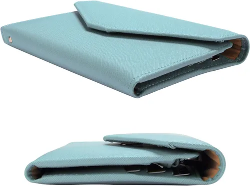 Miniatura 61 de Zoppen - Billetera de viaje con bloqueo RFID multiusos (Ver.4) Portatarjetas de pasaporte y vacunas, organizador de documentos de tres pliegues