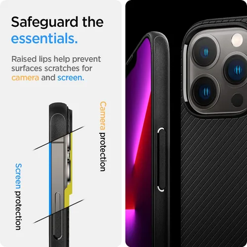 Miniatura 5 de Spigen - Mag Armor - Funda compatible con MagSafe diseñada para iPhone 13 Pro (2021) - color negro mate