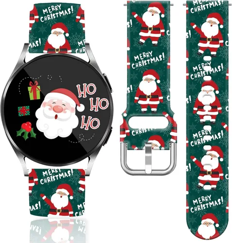 Miniatura 10 de 20mm Banda de reloj para festividades de Navidad, Halloween y Acción de Gracias Compatible con Samsung Galaxy Watch 7/6/5/4 de 40 mm, 44 mm/Watch 6