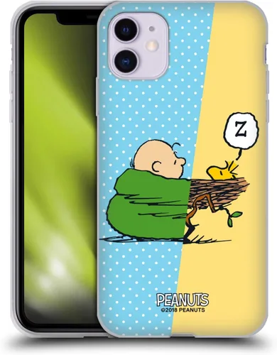 Miniatura 166 de Head Case Designs Funda de gel con licencia oficial de Peanuts Snoopy & Woodstock Halfs and Laughs [protección de grado militar] compatible