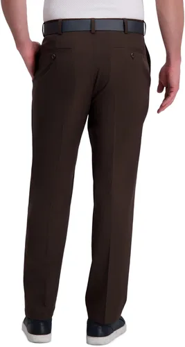 Miniatura 3 de Haggar Men's Cool Right Performance Flex Solid Classic Fit Flat Front Pant-reg. and Big & Tall