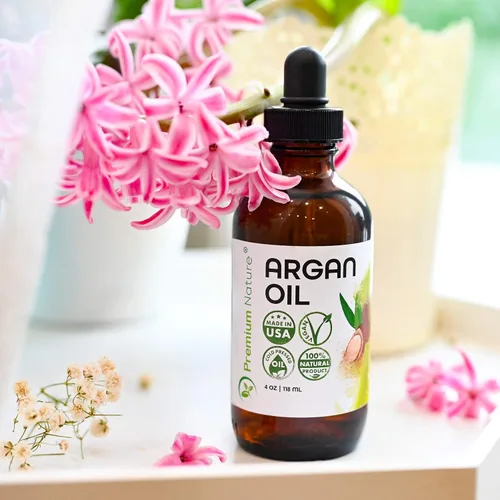 Miniatura 7 de Premium Nature Aceite de argán para el cabello, virgen, 100% puro, prensado en frío, aceite de argón para el cabello, estimula el crecimiento