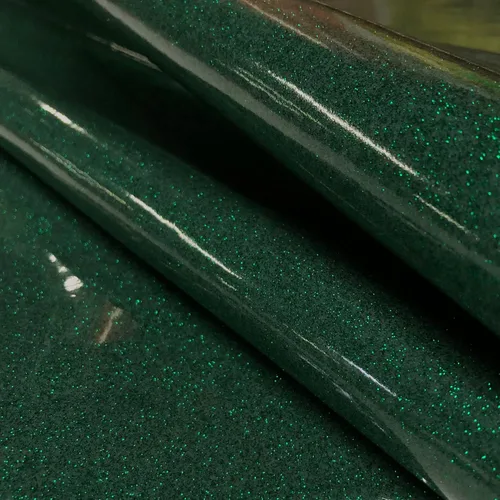 Miniatura 16 de Tela de vinilo brillante, hojas de piel sintética con purpurina suave, material brillante, ideal para hacer bolsas de tapicería, lazos para el pelo