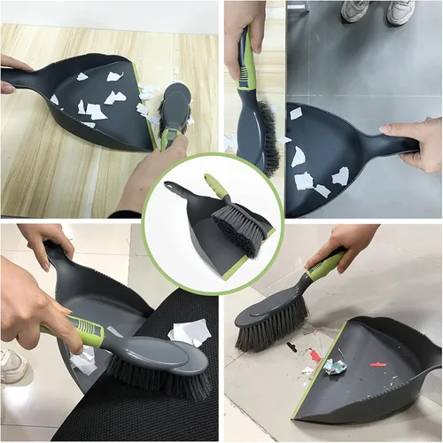 Miniatura 3 de Escoba para el polvo: sartenes con cepillo, juego de escoba de mano y recogedor, recogedor y juego de escobas, recogedor de mano se utiliza