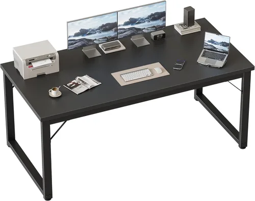 Miniatura 14 de Mericonia Escritorio para computadora de 40 pulgadas, escritorio ejecutivo moderno y grueso, mesa de escritura simple resistente para el hogar, roble