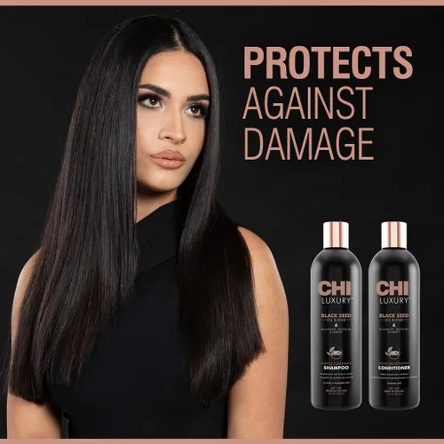 Miniatura 2 de CHI Brand Luxury Black Seed Oil Blend Champú de limpieza suave y acondicionador de reposición de humedad, 12 onzas líquidas cada uno (paquete de 2)