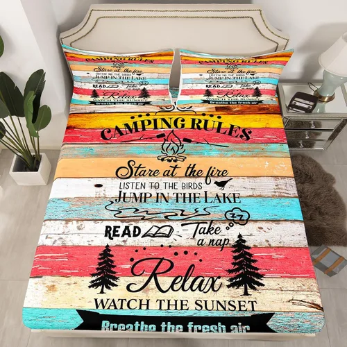 Miniatura 21 de Erosebridal Yoga Gifts Fitted Sheet for Boys Girls Kids Yoga Chakras Twin Bed Sheets,Sun and Moon Sheets Boho Tribal Bedding Sets, No Top Sheet